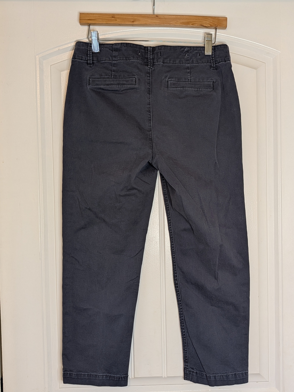 LOFT Petites Gray Slim Cropped Mid Rise Chino Pants - Picture 5 of 13